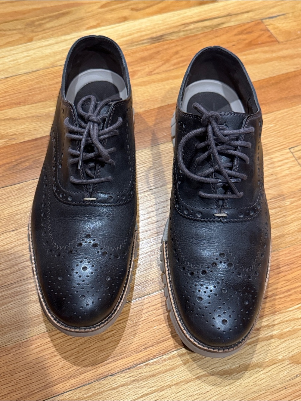Cole Haan Brown  Wingtip Derby Shoes Sz 11